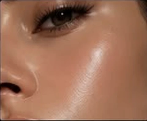 Radiant makeup finish